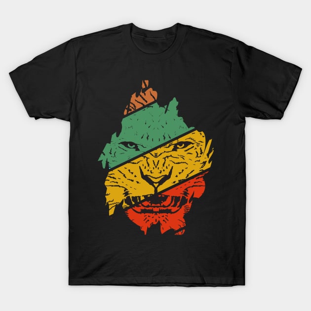 Lion Face T-Shirt by RioDesign2020